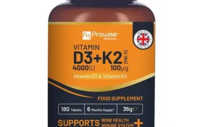 Vitamin D3 4000IU & K2 MK7 100μG Vegetarian Tablets (180)